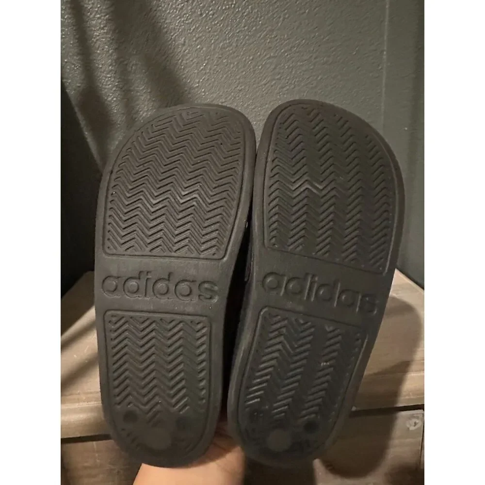 Adidas Adilette Black Shower Slides-Sandals for Kids Size 11K